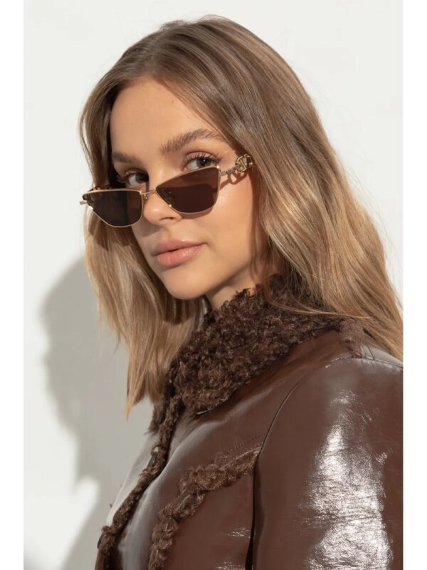 VALENTINO GARAVANI EYEWEAR VLogo zonnebril met cat-eye montuur - Goud