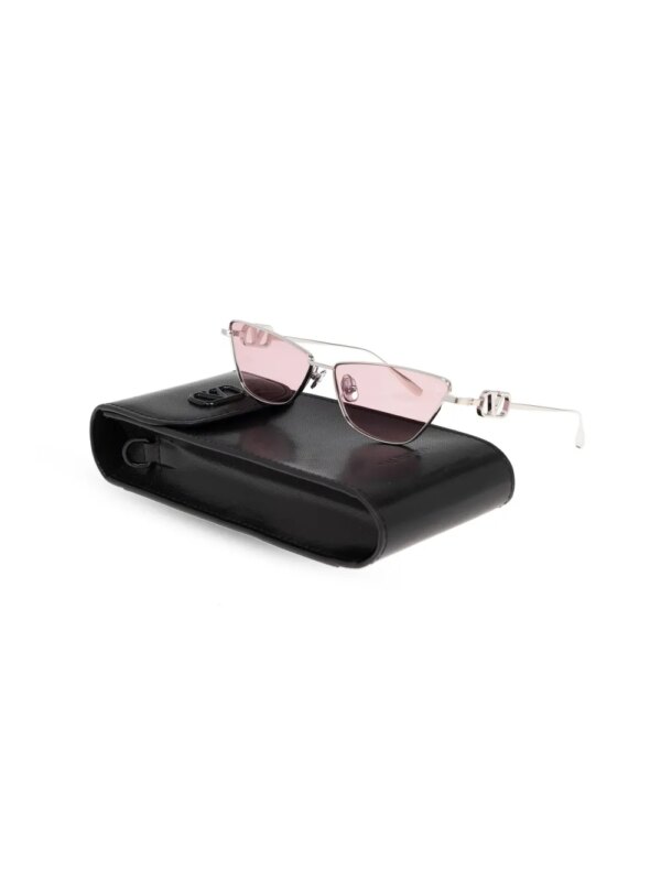 VALENTINO GARAVANI EYEWEAR Zonnebril met cat-eye montuur - Zilver