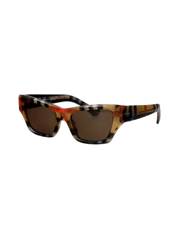 Burberry Eyewear 0BE4441U zonnebril met rechthoekig montuur - Bruin