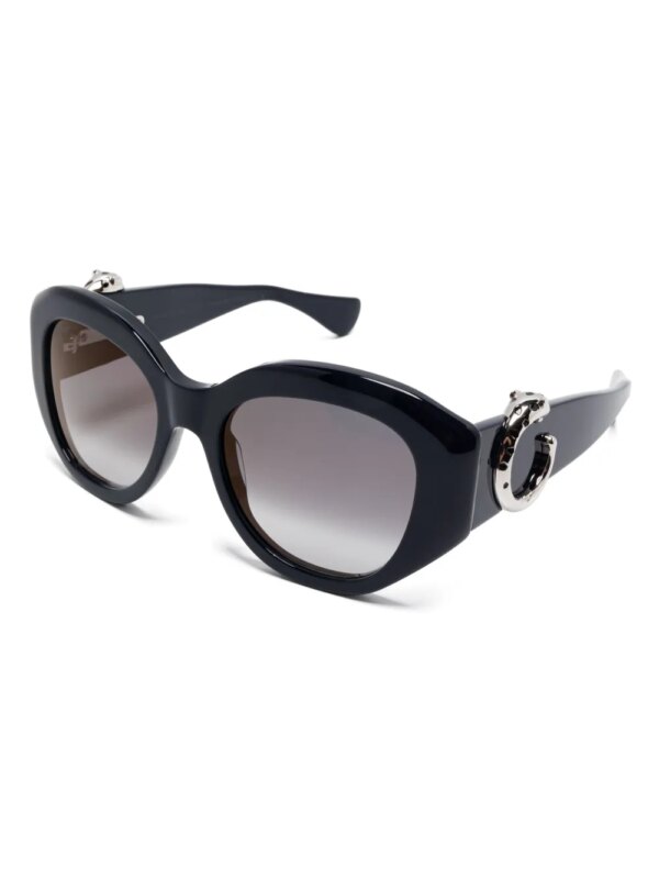 Cartier Eyewear Zonnebril met oversized montuur - Blauw