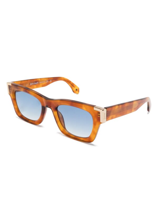 Palm Angels Eyewear Zonnebril met vierkant montuur - Bruin
