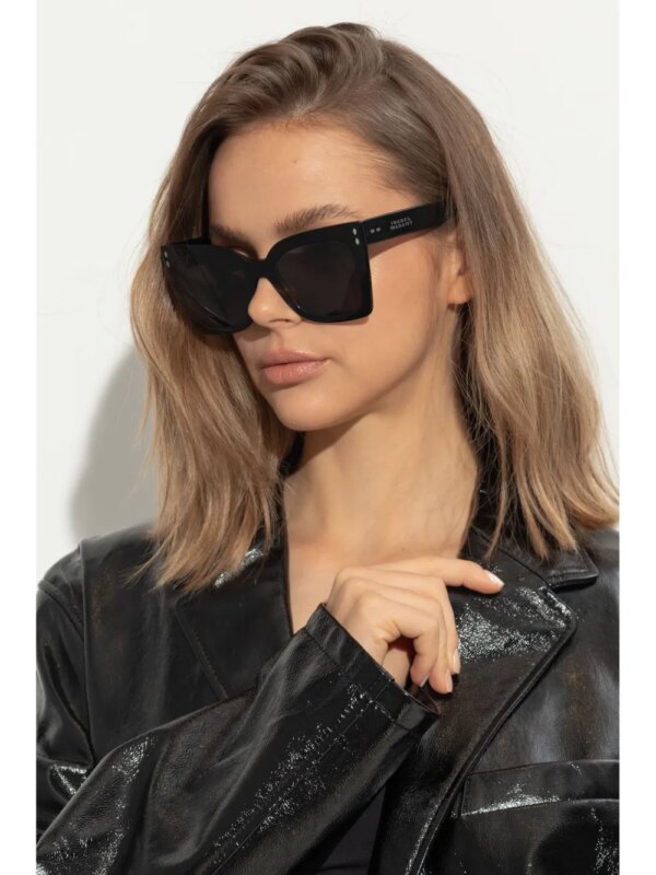 Isabel Marant Eyewear Zonnebril met vierkant montuur - Zwart