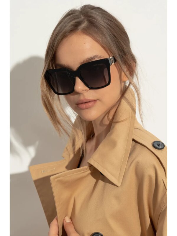Marc Jacobs Eyewear Zonnebril met oversized montuur - Zwart