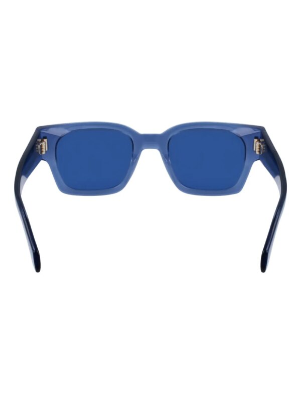 Ferragamo Eyewear Zonnebril met vierkant montuur - Blauw