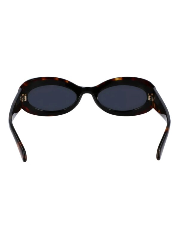 Ferragamo Eyewear Zonnebril met schildpadschild-design - Bruin