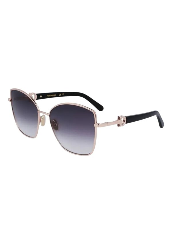 Ferragamo Eyewear Zonnebril met cat-eye montuur - Zilver