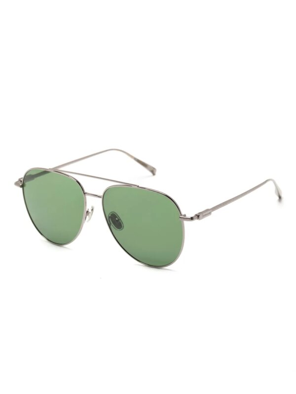 Ferragamo Eyewear Zonnebril met piloten montuur - Groen
