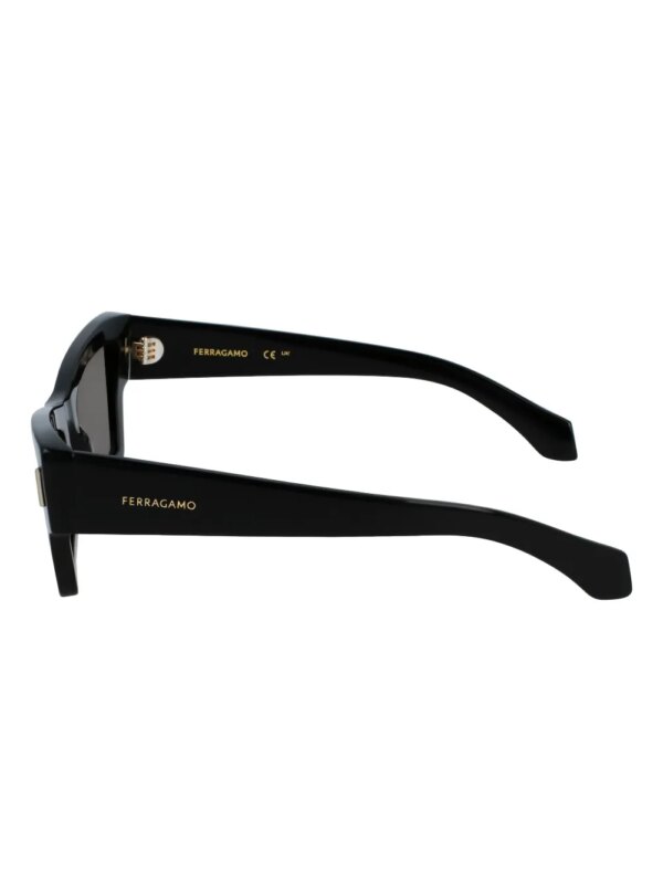 Ferragamo Eyewear Zonnebril met geometrisch montuur - Zwart