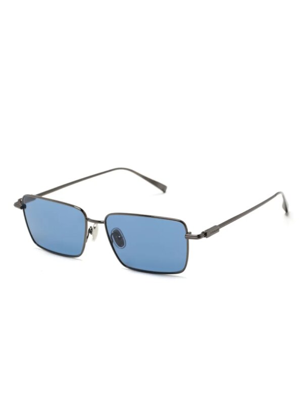 Ferragamo Eyewear Zonnebril met vierkant montuur - Blauw