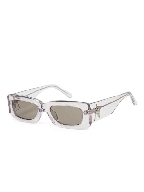 The Attico x Linda Farrow Marfa zonnebril - Wit