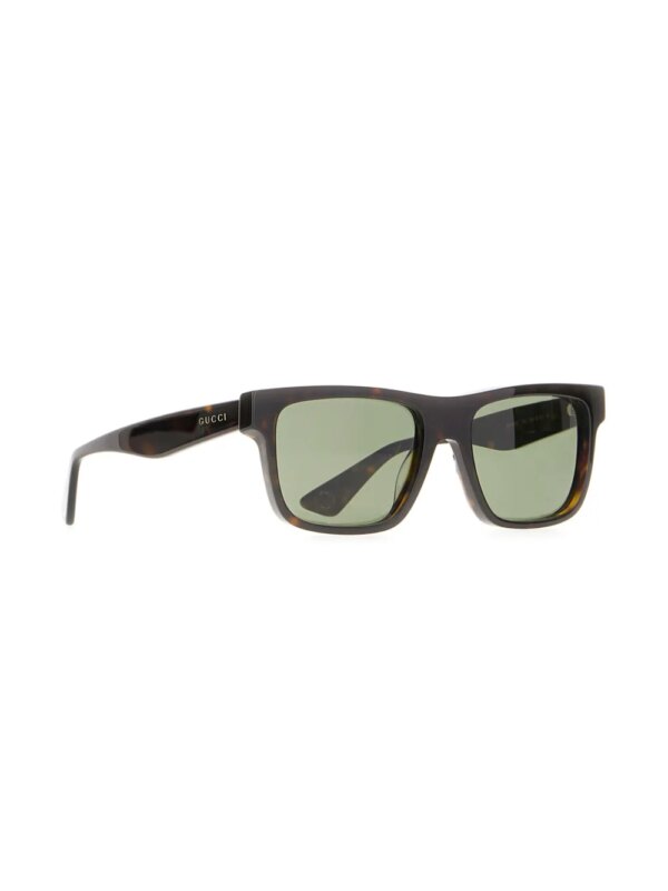 Gucci Eyewear Zonnebril met vierkant montuur - Bruin