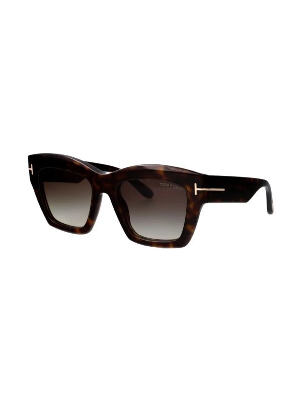 TOM FORD Eyewear Zonnebril met vierkant montuur - Bruin