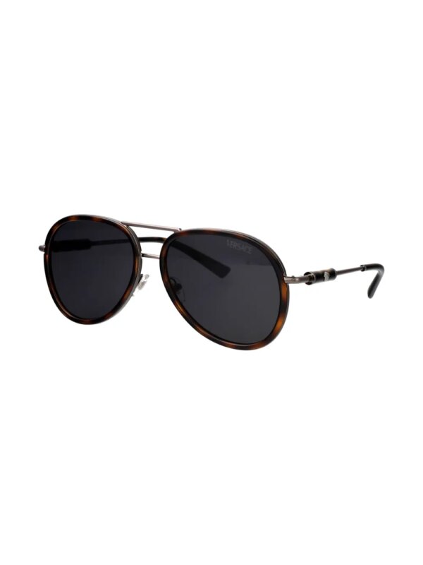 Versace Eyewear Zonnebril met piloten montuur - Zwart