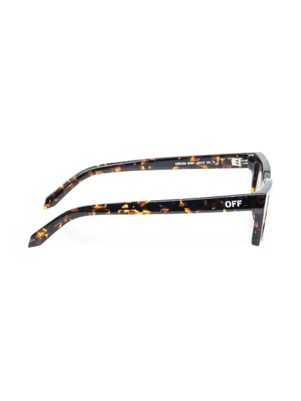 Off-White Eyewear Warren zonnebril met rechthoekig montuur - Bruin
