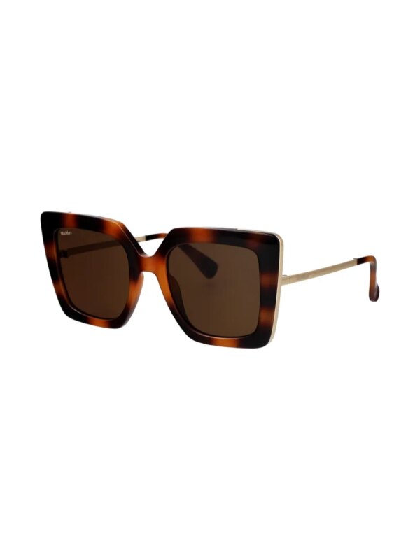 Max Mara Eyewear Zonnebril met vlinder montuur - Bruin