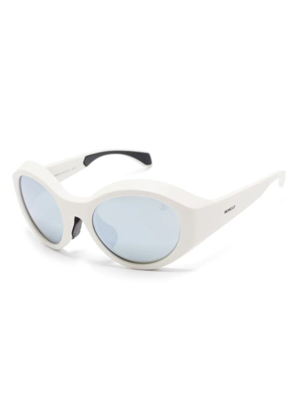 Moncler Eyewear Zonnebril met rond montuur - Wit