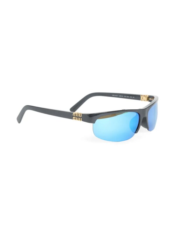 Miu Miu Eyewear Runway zonnebril met getinte glazen - Zwart