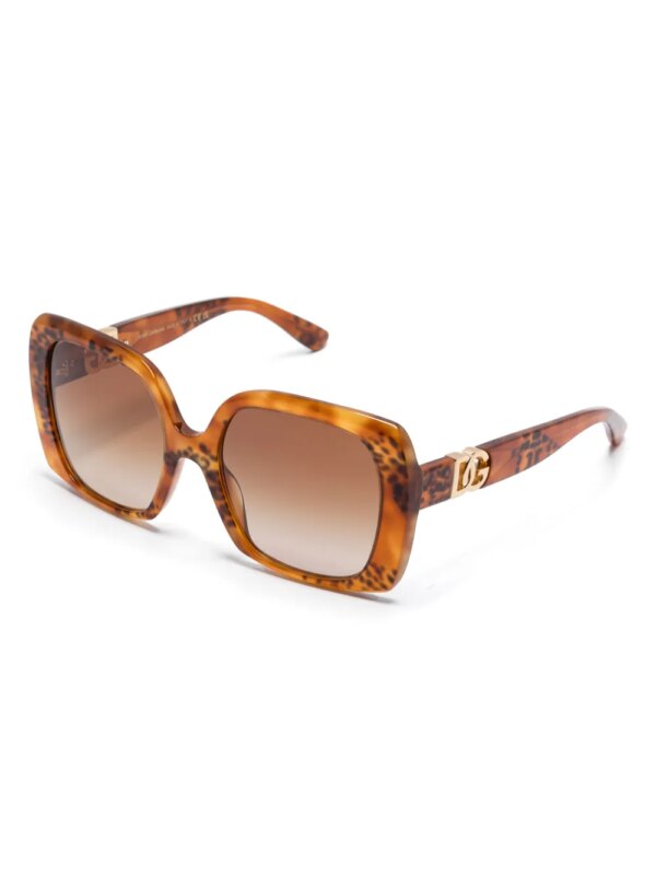 Dolce & Gabbana Eyewear Zonnebril met oversized montuur - Bruin