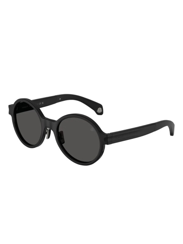 Moncler Eyewear Zonnebril met rond montuur - Zwart