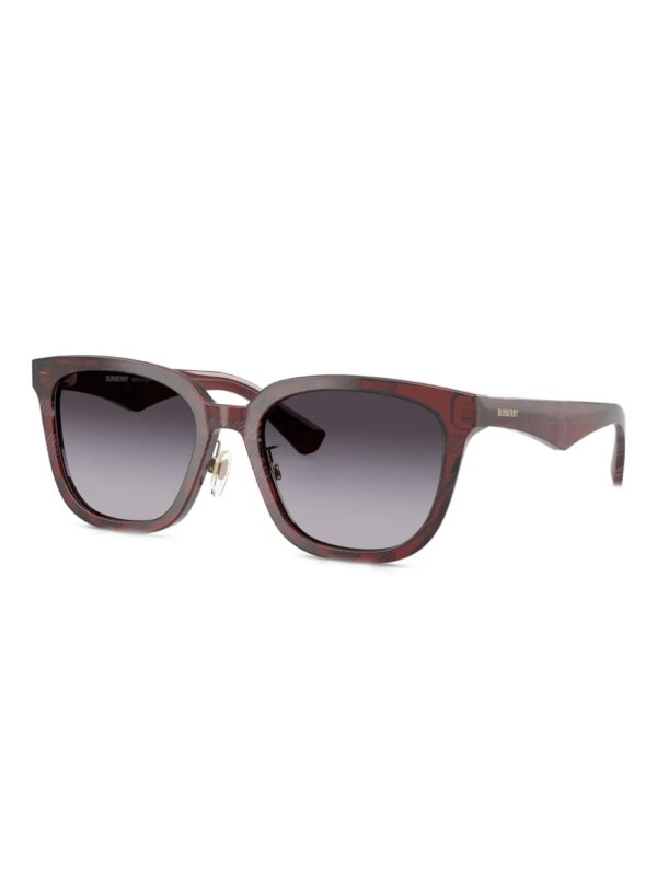 Burberry Eyewear Zonnebril met vierkant montuur - Rood