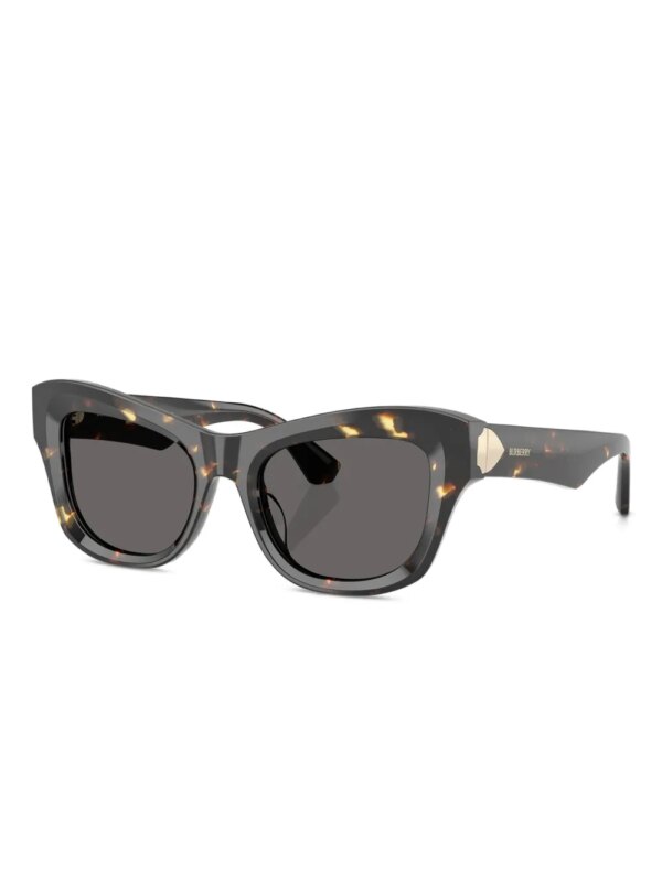 Burberry Eyewear Zonnebril met schildpadschild-design en geometrisch montuur - Bruin