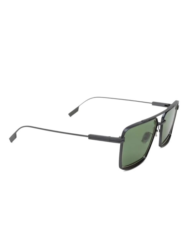 Zegna EZ0257 zonnebril met vierkant montuur - Zwart