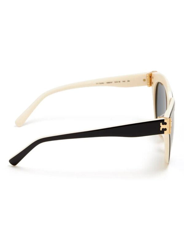 Tory Burch Zonnebril met cat-eye montuur - Zwart