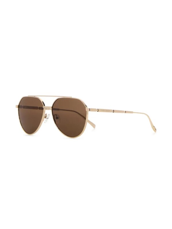 Alexander McQueen Eyewear Zonnebril met piloten montuur - Goud