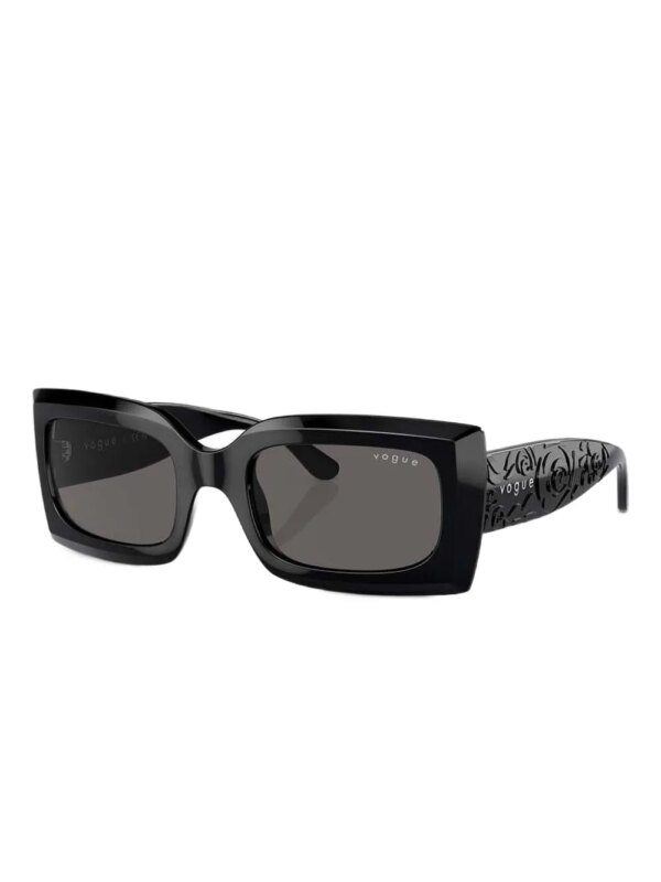 Vogue Eyewear Zonnebril met vierkant montuur - Zwart