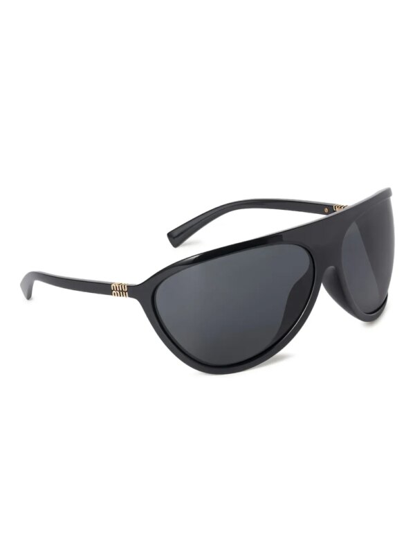 Miu Miu Eyewear Zonnebril met geometrisch montuur - Zwart
