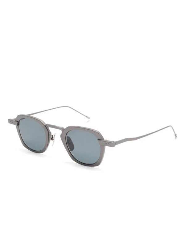 Thom Browne Eyewear Zonnebril met vierkant montuur - Grijs