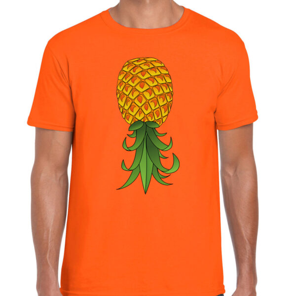 BD Verkleed T-shirt heren - omgekeerde ananas - foute party/themafeest