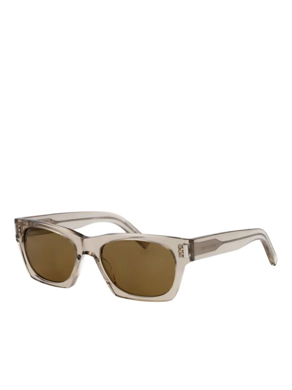 Saint Laurent Eyewear SL402 zonnebril met rechthoekig montuur - Beige