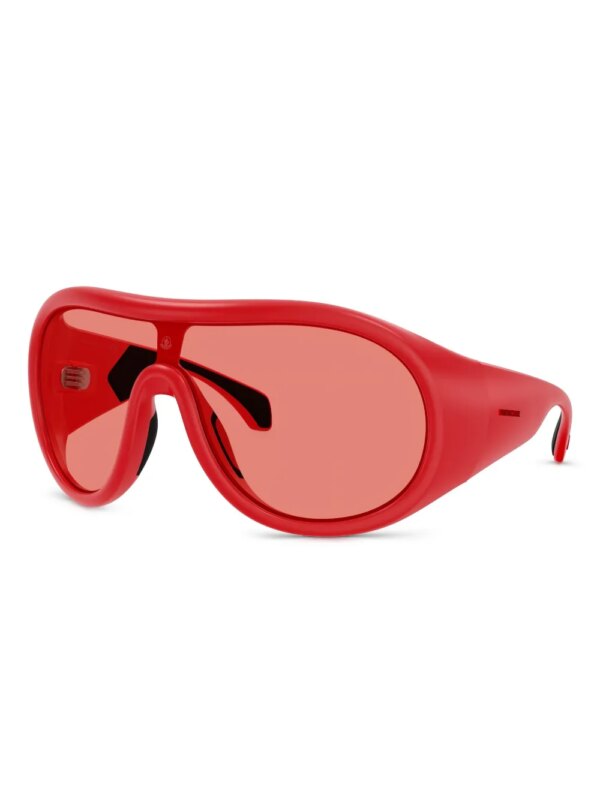 Moncler Eyewear Cloche zonnebril - Rood