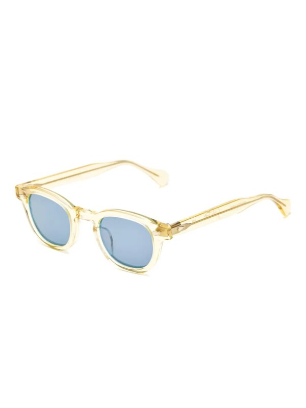 JULIUS TART OPTICAL Zonnebril met rond montuur - Geel