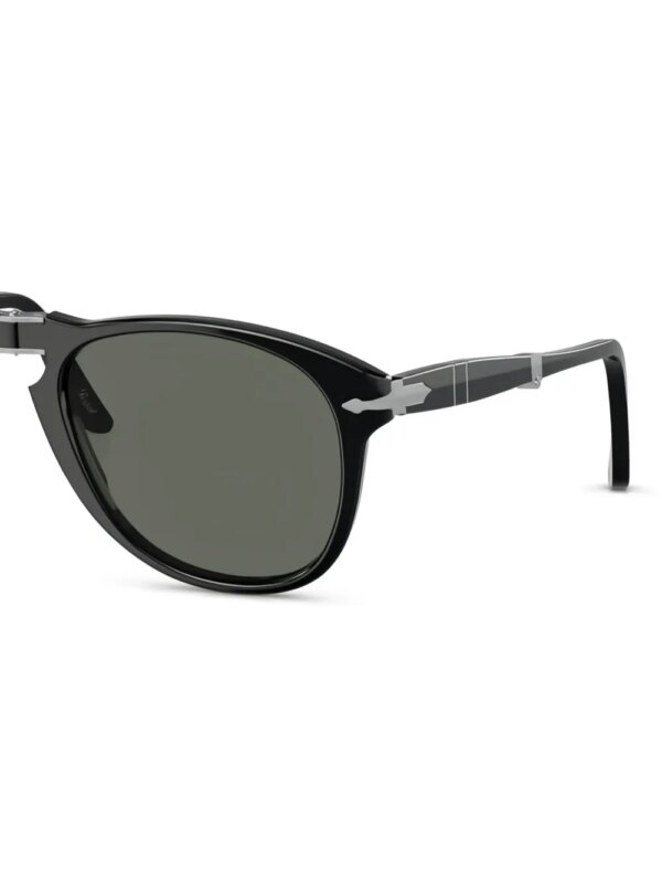 Persol Zonnebril met rond montuur - Zwart