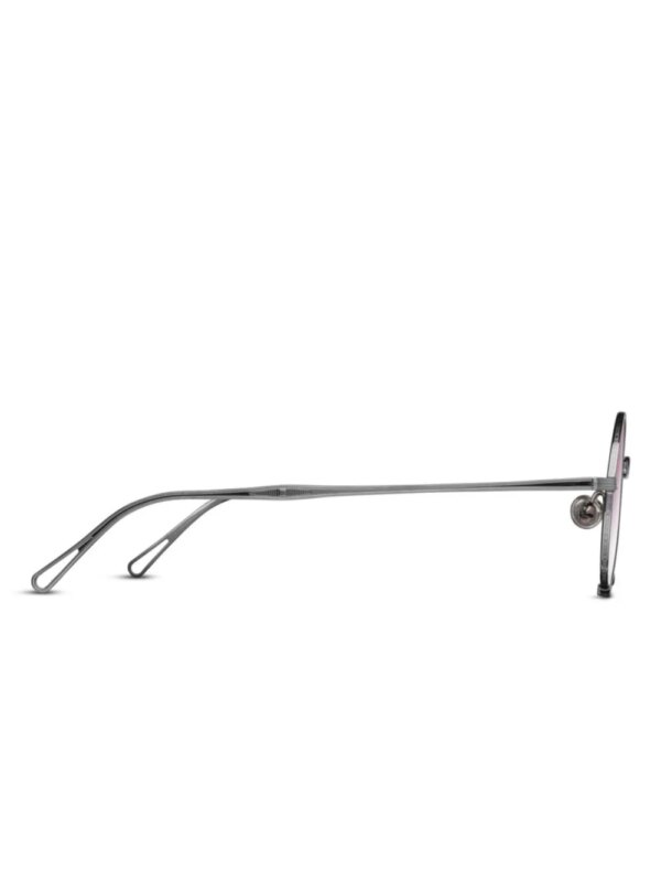 Matsuda Zonnebril met rond montuur - Zilver