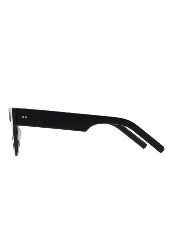 Kaleos Maurer zonnebril met rechthoekig montuur - Zwart