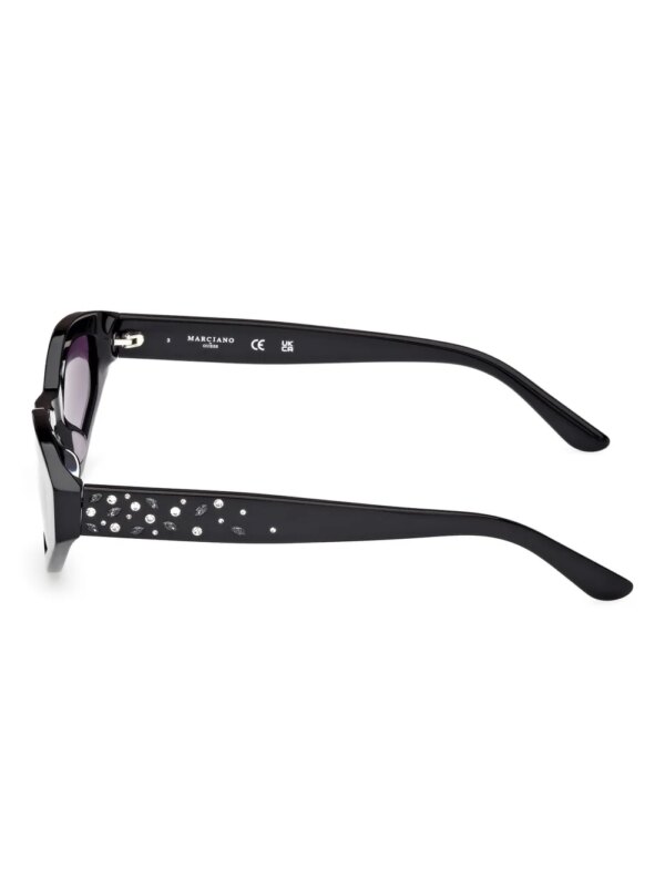 GUESS EYEWEAR Zonnebril met geometrisch montuur - Zwart