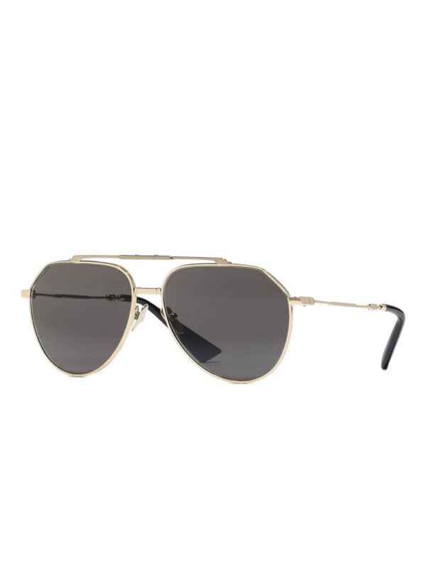 Dolce & Gabbana Eyewear Stefano zonnebril met piloten montuur - Goud