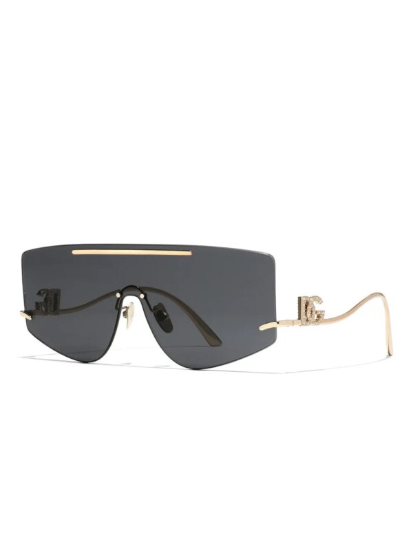Dolce & Gabbana Eyewear Zonnebril met schild montuur - Goud