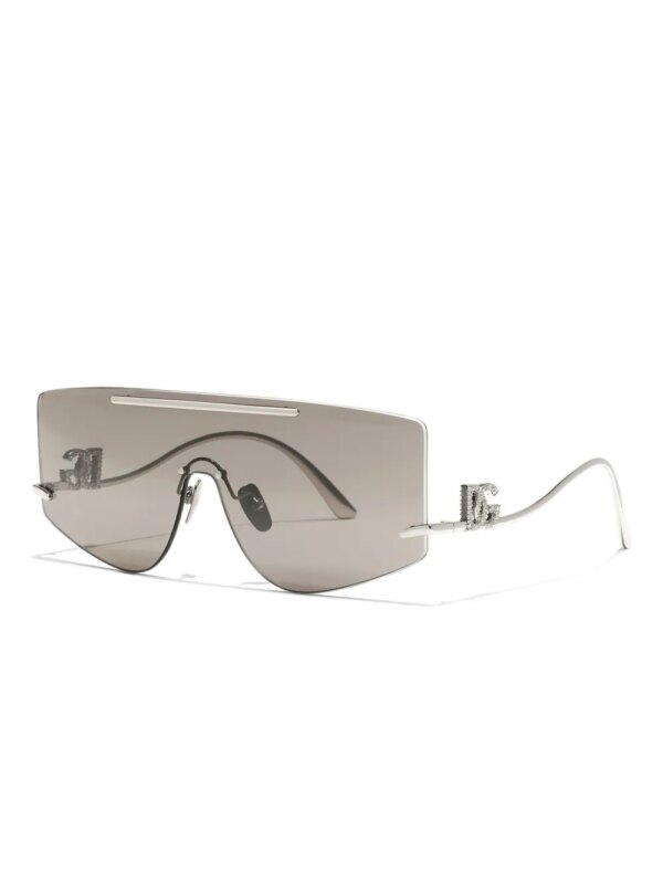 Dolce & Gabbana Eyewear Zonnebril met schild montuur - Zilver
