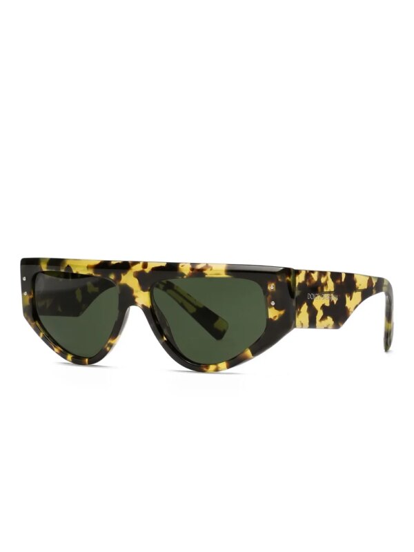 Dolce & Gabbana Eyewear Zonnebril met schildpadschild-design - Geel