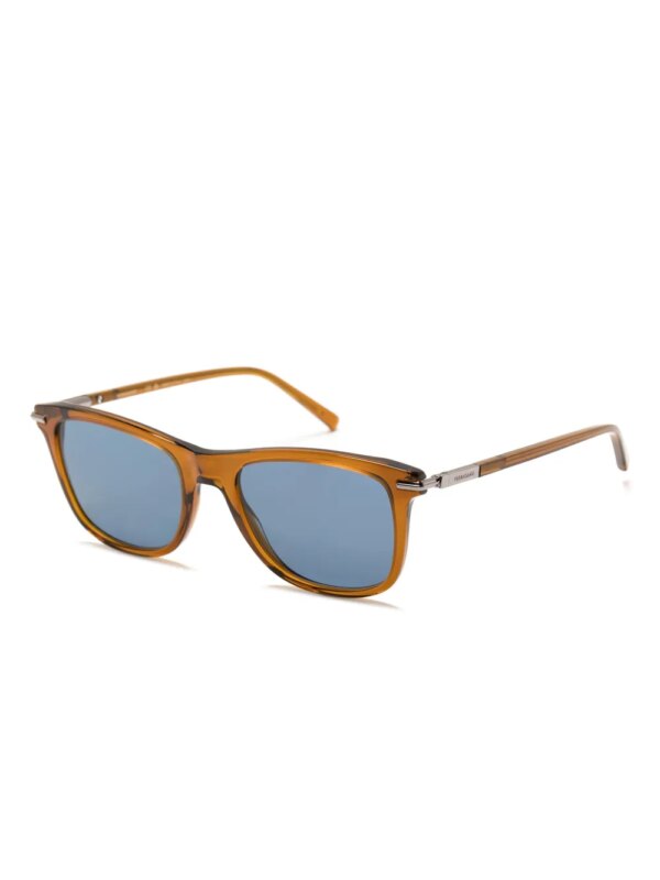 Ferragamo Eyewear SF2028S zonnebril met vierkant montuur - Bruin