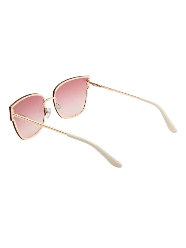 Daniel Wellington The Grande zonnebril met cat-eye montuur - Roze