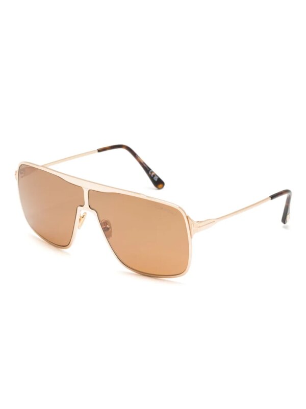 TOM FORD Eyewear Zonnebril met platte glazen - Bruin