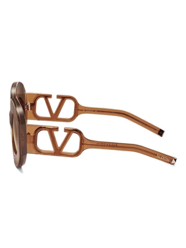 VALENTINO GARAVANI EYEWEAR Zonnebril met cat-eye montuur - Bruin