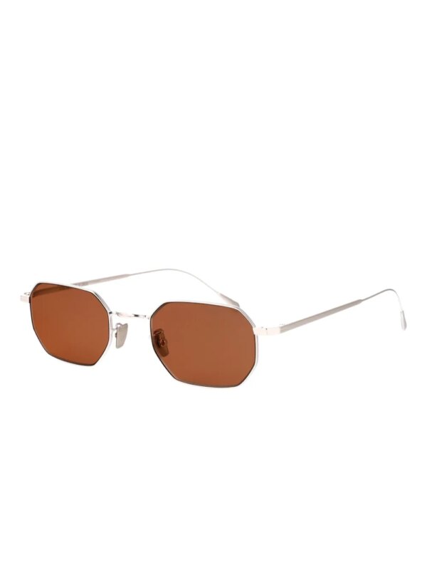 Cutler & Gross Ausn zonnebril met geometrisch montuur - Zilver