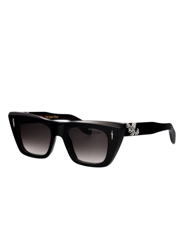 Cutler & Gross The Great Frog zonnebril met cat-eye montuur - Zwart