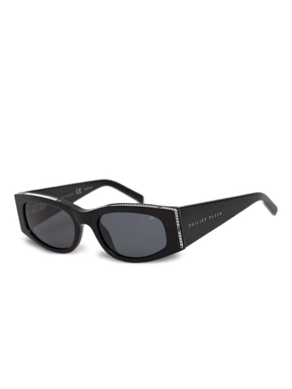 Philipp Plein Eyewear Zonnebril met rechthoekig montuur - Zwart